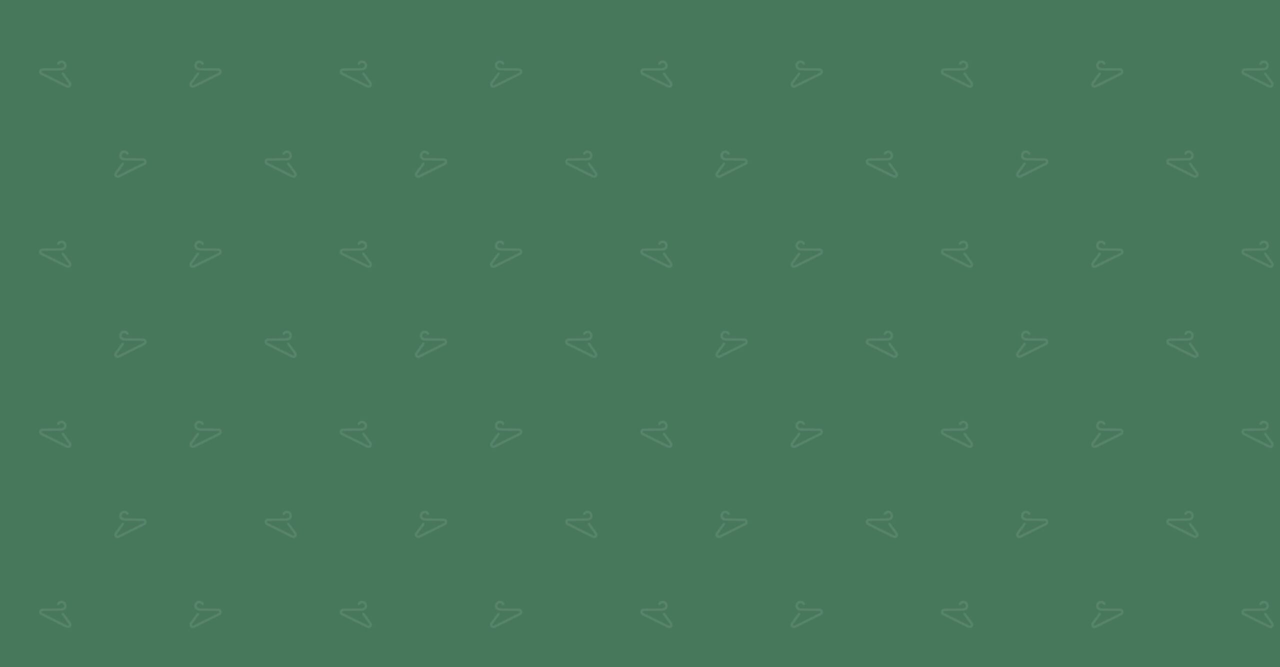 hangers on green background
