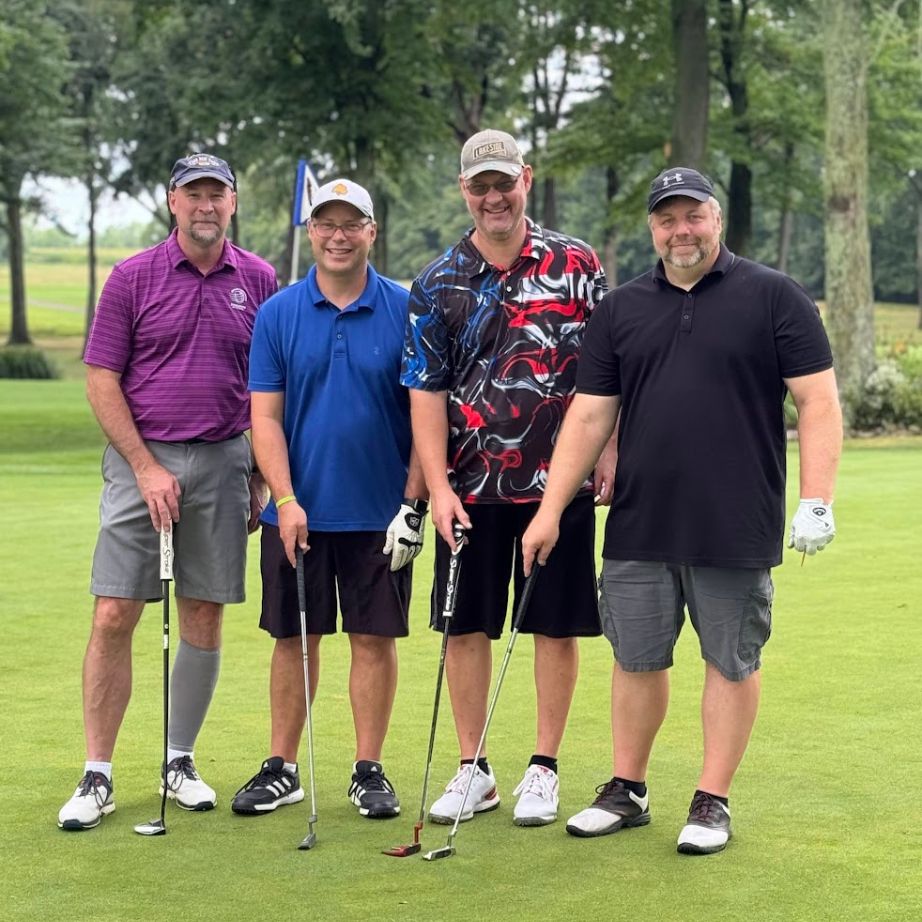 group of men on golf course